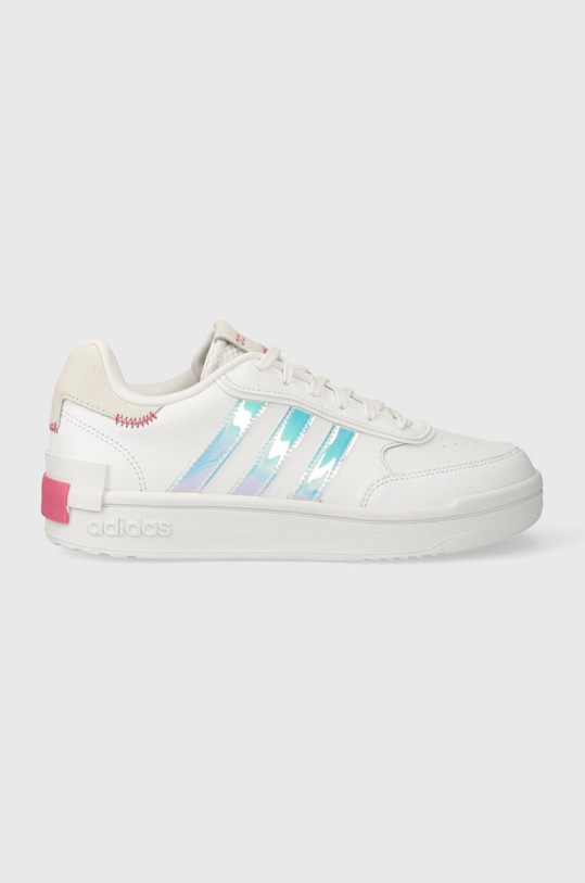adidas sneakersy skórzane POSTMOVE syntetyczny biały IG7903