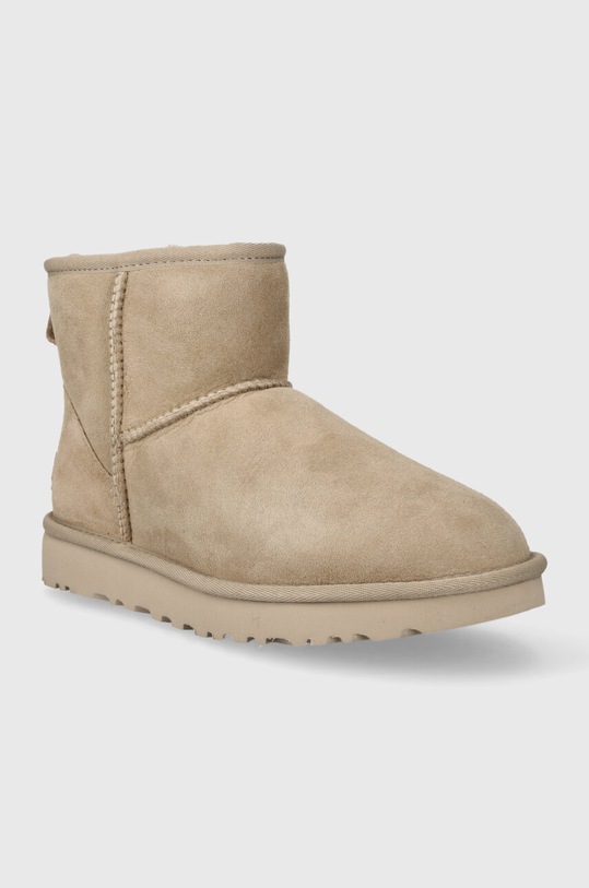Замшеві чоботи UGG Classic Mini II 1016222.MDSD бежевий AW23