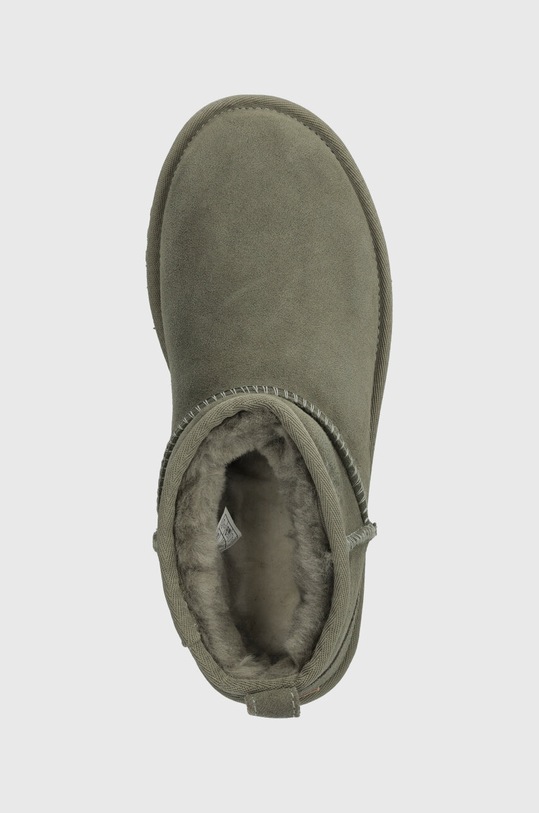 Замшевые сапоги UGG Classic Ultra Mini зелёный 1116109.MSG