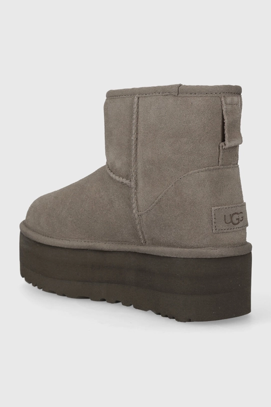 Obuća Čizme za snijeg od brušene kože UGG Classic Mini Platform 1134991.SKP siva