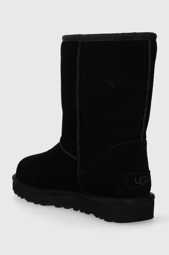 Obuwie UGG śniegowce zamszowe Classic Short Bailey Zip 1144043.BLK czarny