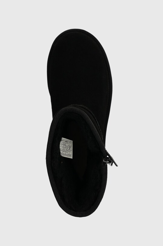 Замшевые сапоги UGG Classic Short Bailey Zip чёрный 1144043.BLK