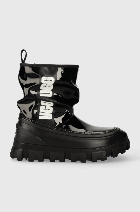 UGG hócsizma Classic Brellah Mini szintetikus fekete 1144059.BLK