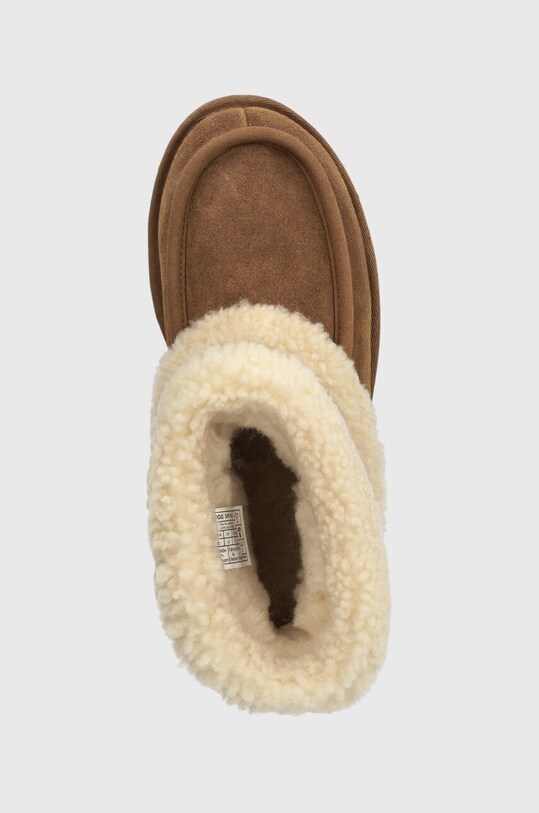 Čizme za snijeg od brušene kože UGG Ultra Mini Ugg Fluff smeđa 1145410.CHE
