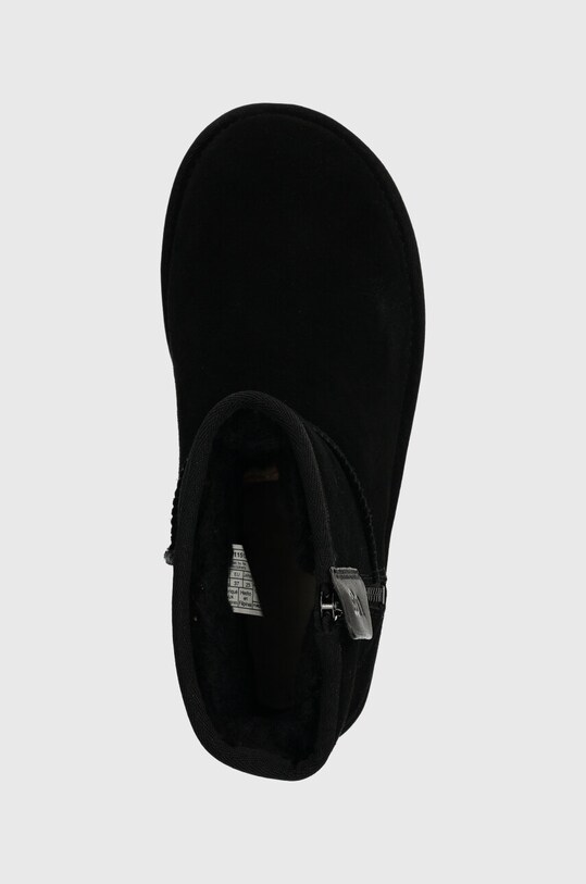 Μπότες σουέτ UGG Classic Mini Bailey Zip μαύρο 1151230.BLK