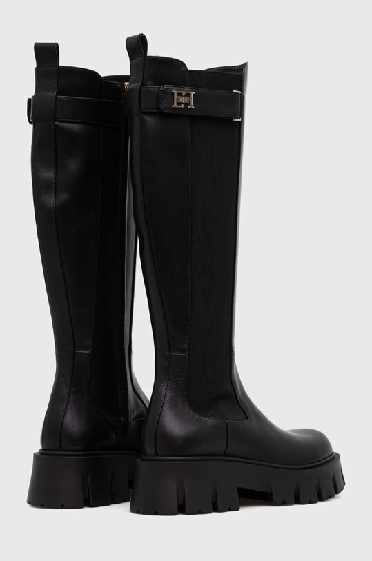 Scarpe Elisabetta Franchi stivali in pelle SA23B37E2.110 nero