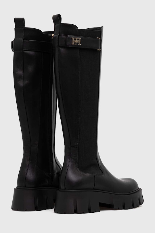 Обувки Кожени ботуши Elisabetta Franchi SA23B37E2.110 черен