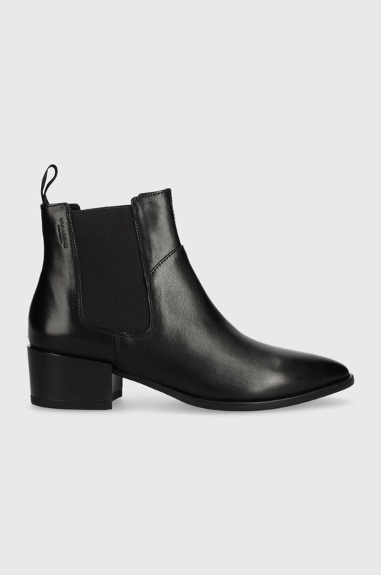 Vagabond Shoemakers botki skórzane MARJA słupek czarny 5613.101.20