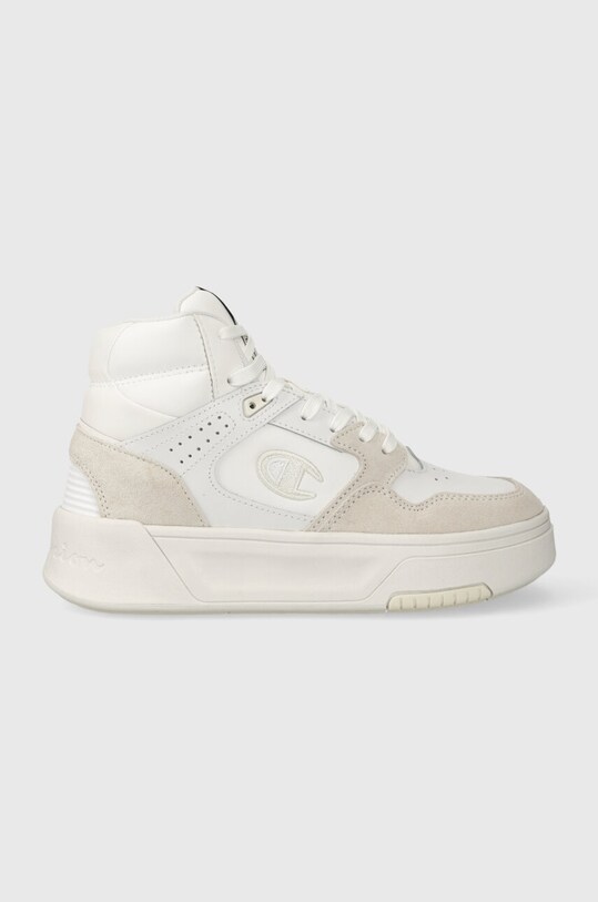 Champion sneakersy skórzane Z80 HI PLATFORM SL Mid skóra zamszowa biały S11598