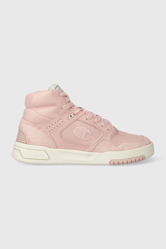 Champion sneakersy skórzane Z80 HI SL Mid skóra zamszowa różowy S11645