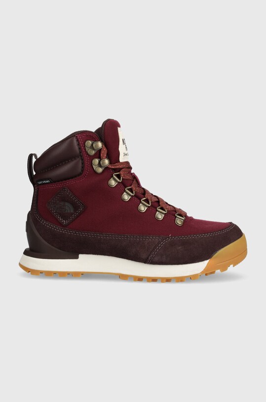 The North Face pantofi Back-To-Berkeley IV Textile Waterproof piele întoarsă burgundia NF0A8179OI51