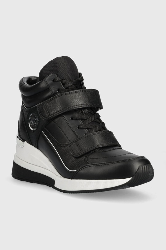 MICHAEL Michael Kors sneakersy skórzane Gentry 43F3GYFE2L.001 czarny AW23