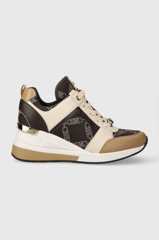 MICHAEL Michael Kors sneakersy Georgie tekstylny brązowy 43F3GEFS1Y.240