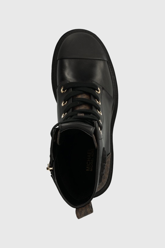 Kožené členkové topánky MICHAEL Kors Hanley čierna 40F3HYME5L.007