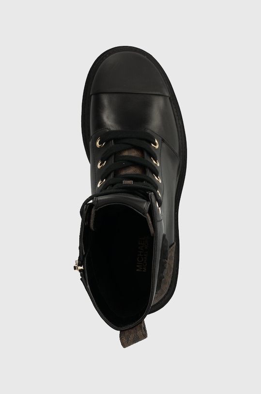 Kožené členkové topánky MICHAEL Kors Hanley čierna 40F3HYME5L.007