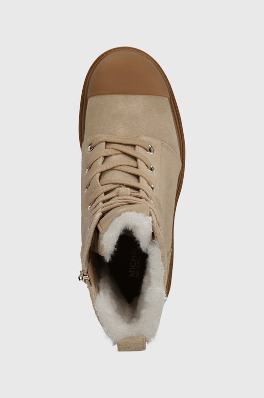 Semišové boty MICHAEL Kors Hanley béžová 40F3HYME5S.222