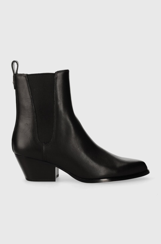 Kožené kotníkové boty MICHAEL Kors Kinlee textilní černá 40F3KNME5L.001