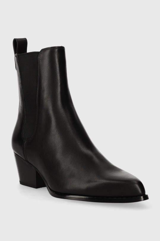Kožené kotníkové boty MICHAEL Kors Kinlee 40F3KNME5L.001 černá AW23