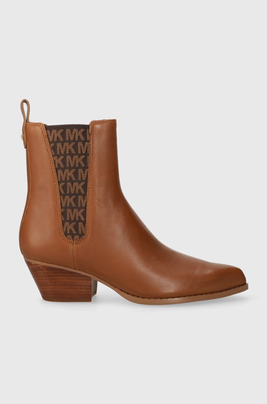 MICHAEL Michael Kors sztyblety skórzane Kinlee tekstylny brązowy 40F3KNME6L.230