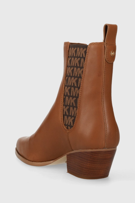 Obuwie MICHAEL Michael Kors sztyblety skórzane Kinlee 40F3KNME6L.230 brązowy