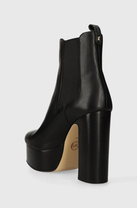 Boty Kožené kotníkové boty MICHAEL Kors Natasha 40F3NAME5L.001 černá