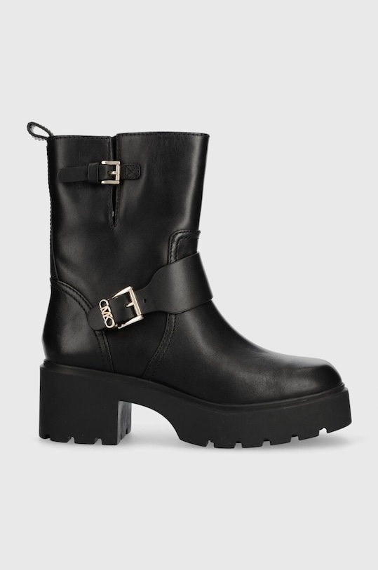 MICHAEL Michael Kors botki skórzane Perry słupek czarny 40F3PYME5L.001