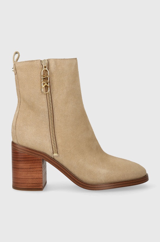 MICHAEL Michael Kors cizme din piele intoarsa Regan 5-8 cm bej 40F3RGME6S.222