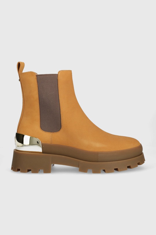 MICHAEL Michael Kors sztyblety skórzane Rowan nieocieplane brązowy 40F3RWFE5L.147