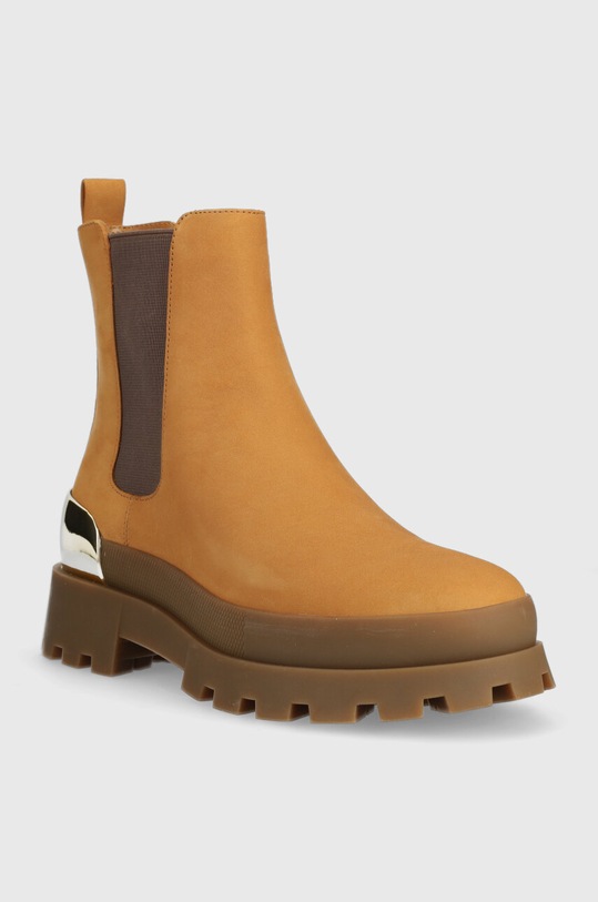 MICHAEL Michael Kors sztyblety skórzane Rowan 40F3RWFE5L.147 brązowy AW23