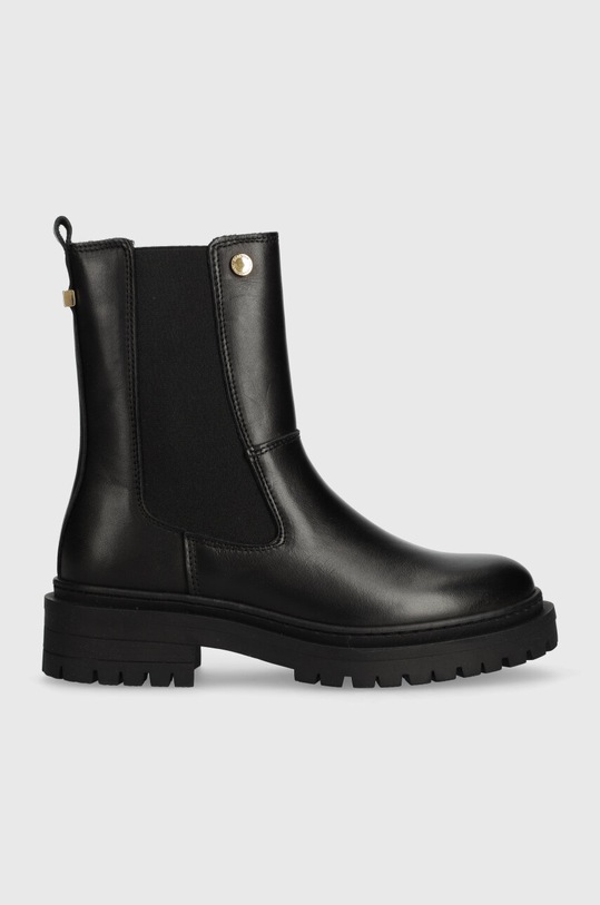 Barbour sztyblety skórzane B.Intl Whitlock płaski czarny LFO0624BK12
