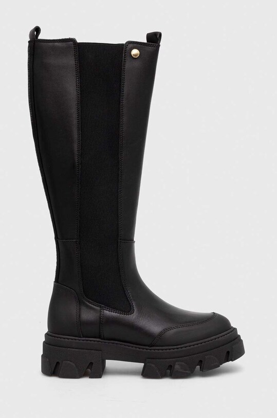 Кожаные сапоги Barbour B.Intl Parson без утепления чёрный LFO0636BK11