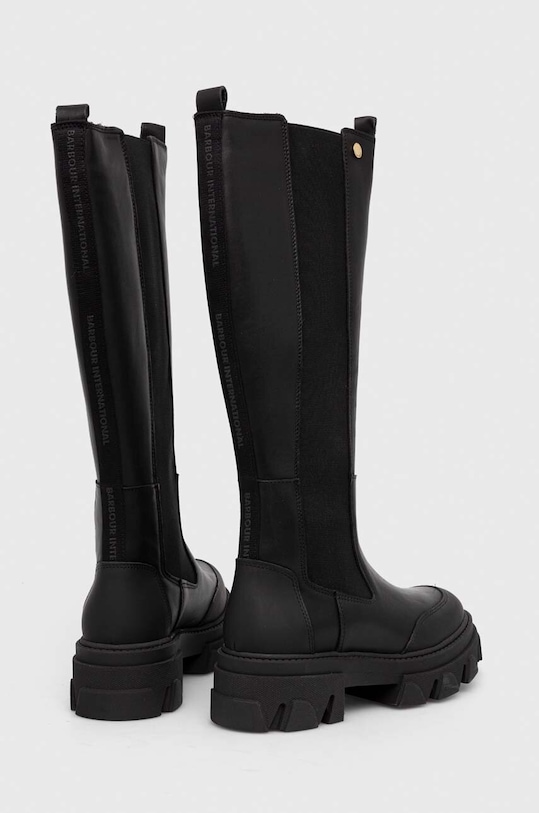 Boty Kožené kozačky Barbour B.Intl Parson LFO0636BK11 černá