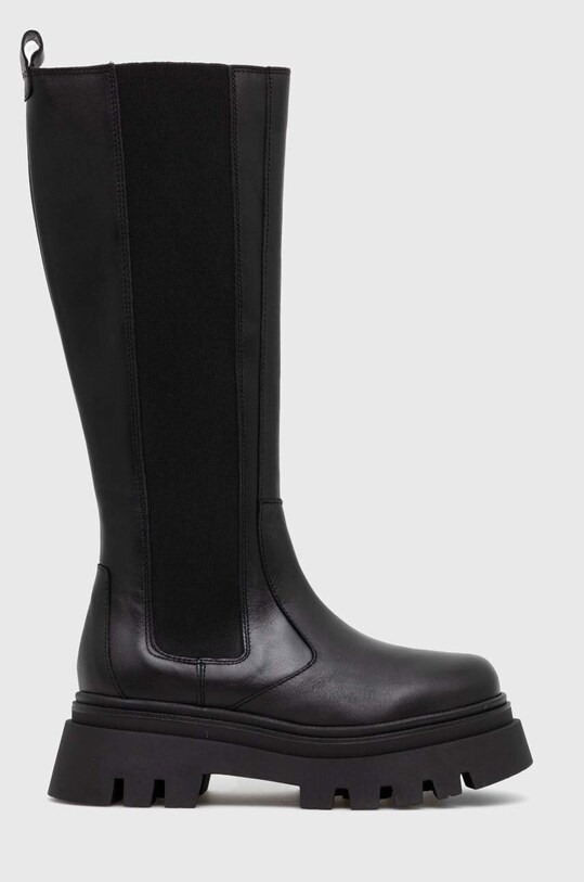 Δερμάτινες μπότες Alohas Go Getter 5-8 cm μαύρο S00178.25