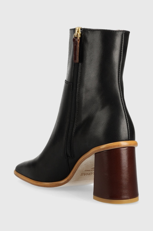 Obuwie Alohas botki skórzane West BTWCP1.14 czarny