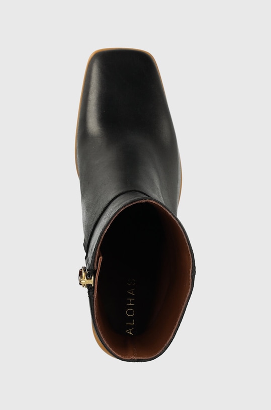 Alohas botki skórzane West czarny BTWCP1.14