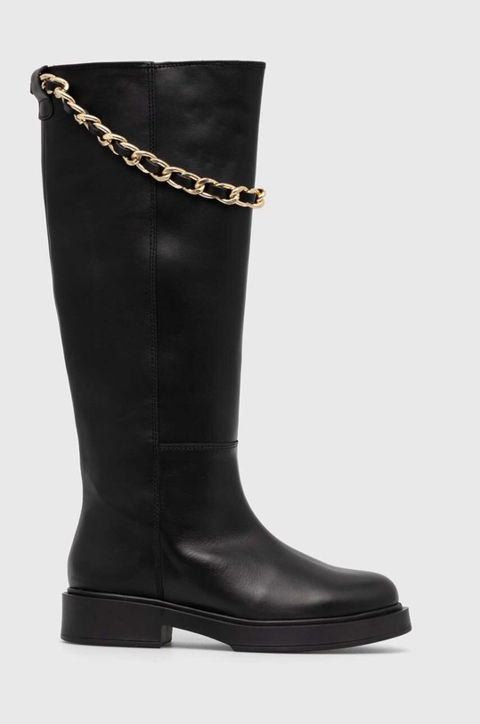 Kožené čižmy Alohas Pier usňová koža čierna S00326.25