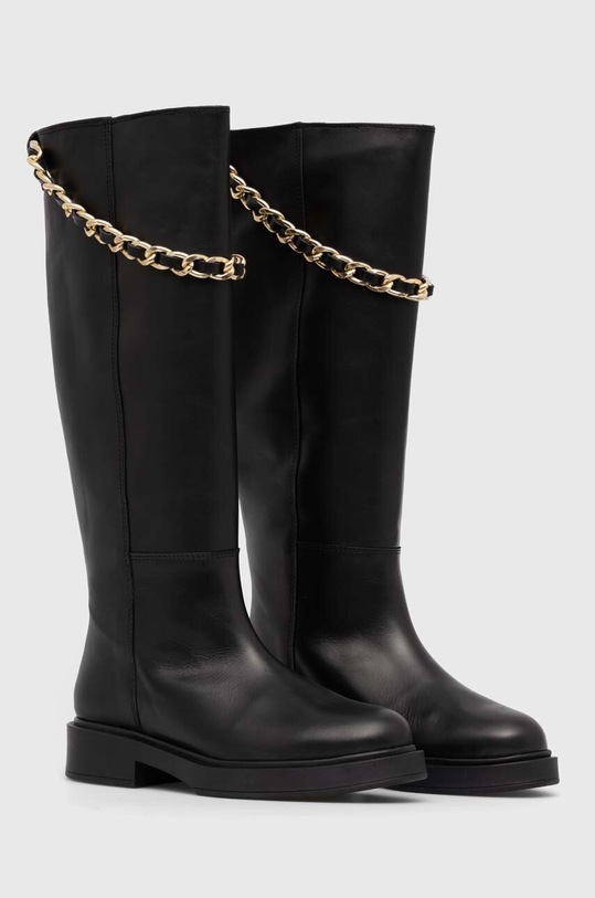 Kožené čižmy Alohas Pier S00326.25 čierna AW23