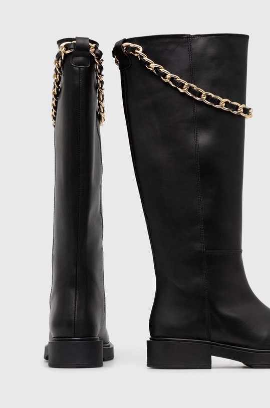 Obuv Kožené čižmy Alohas Pier S00326.25 čierna