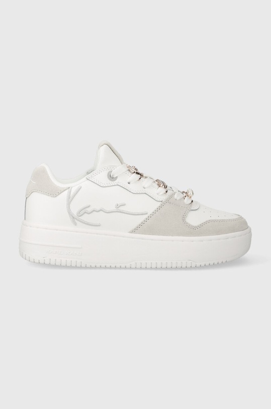 Karl Kani sneakersy skórzane 89 UP LOGO PRM skóra zamszowa biały 1180556