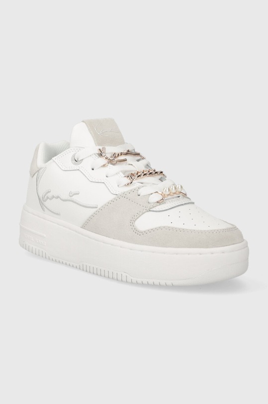 Karl Kani sneakersy skórzane 89 UP LOGO PRM 1180556 biały AW23