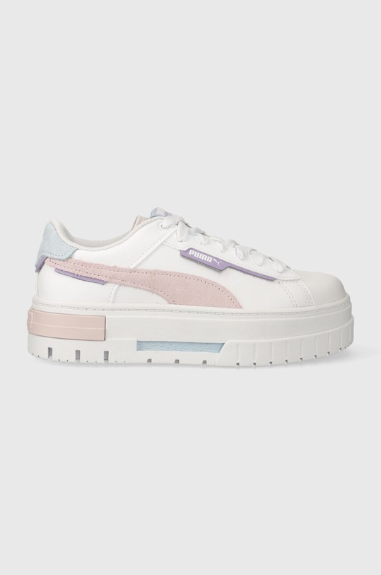 Puma sneakers Mayze Crashed Wns finta pelle fiore bianco 392495