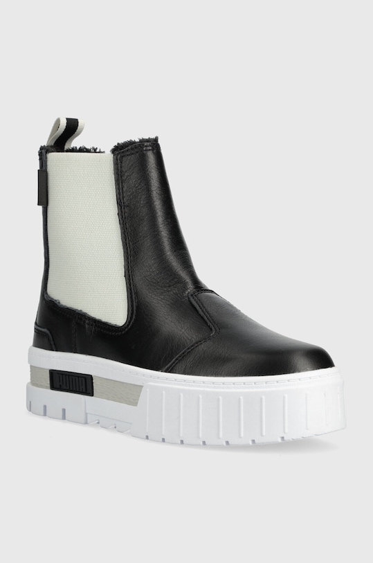 Kožne gležnjače Puma Mayze Chelsea Winter Wns 393093 crna AW23