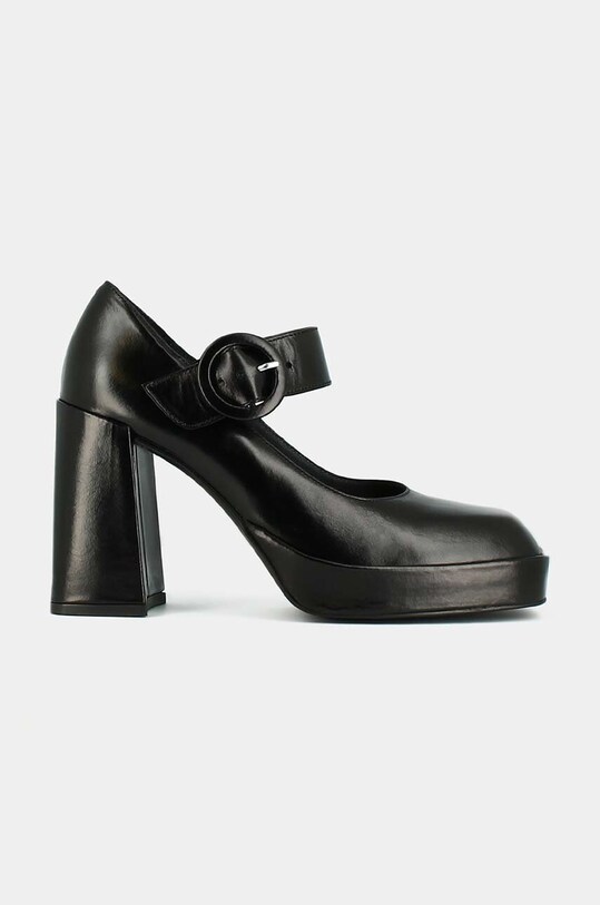 Usnjeni salonarji Jonak BALLE BIS CUIR več kot 8 cm črna 3300137