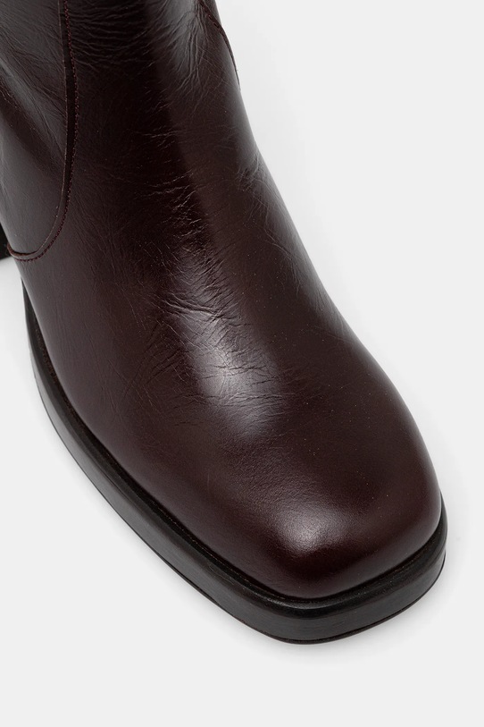 Usnjeni elegantni škornji Jonak BETINA CUIR VIEILLI bordo 6001328