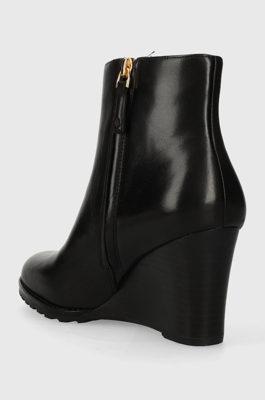 Obuv Kožené členkové topánky Lauren Ralph Lauren Shaley 802810043002.001 čierna