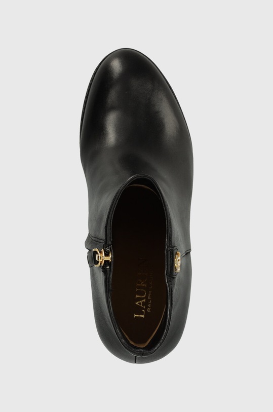 Kožené členkové topánky Lauren Ralph Lauren Shaley čierna 802810043002.001