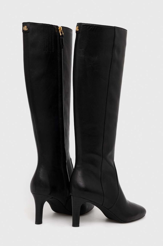 Obuwie Lauren Ralph Lauren kozaki skórzane Caelynn II 802908343002.001 czarny
