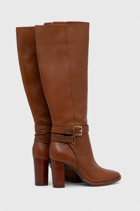 Încălțăminte Lauren Ralph Lauren ghete de piele Manchester 802912286002.270 maro
