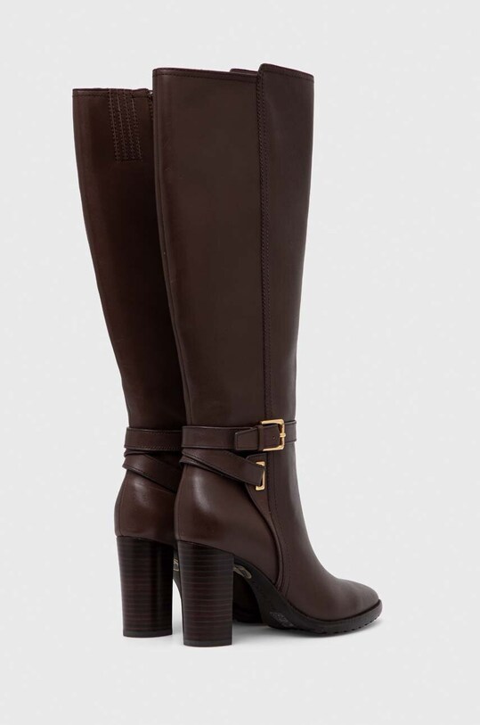 Obuwie Lauren Ralph Lauren kozaki skórzane Manchester 802912286003.200 brązowy