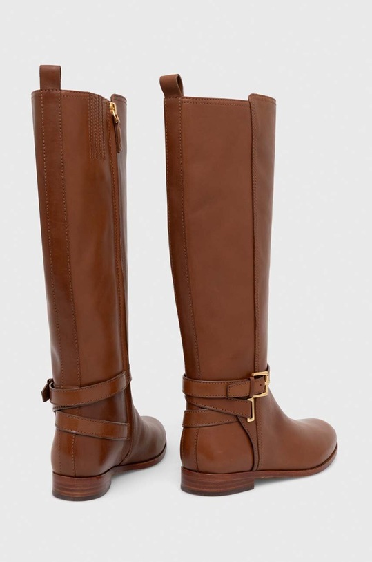 Obuwie Lauren Ralph Lauren kozaki skórzane Blayke 802912396002.270 brązowy